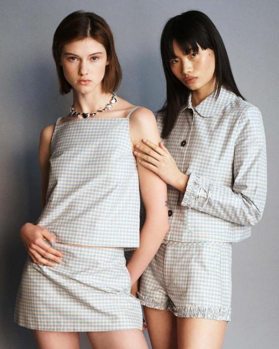  샌디리앙 블라우스 샌디 리앙 세실리아 탑 피크닉 깅엄 - SANDY LIANG