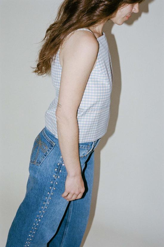  샌디리앙 블라우스 샌디 리앙 세실리아 탑 피크닉 깅엄 - SANDY LIANG