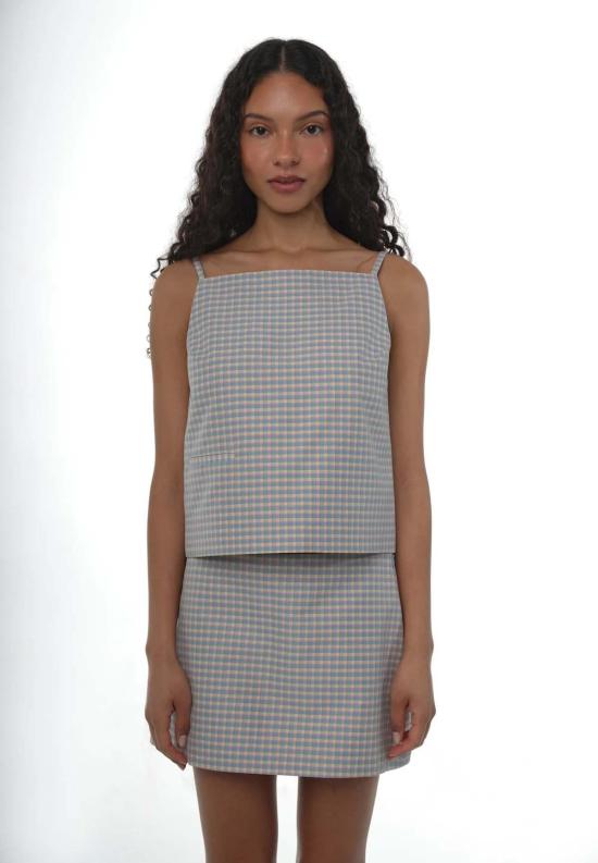  샌디리앙 블라우스 샌디 리앙 세실리아 탑 피크닉 깅엄 - SANDY LIANG