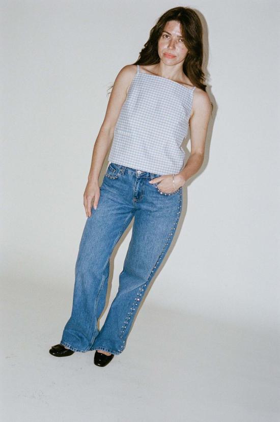  샌디리앙 블라우스 샌디 리앙 세실리아 탑 피크닉 깅엄 - SANDY LIANG