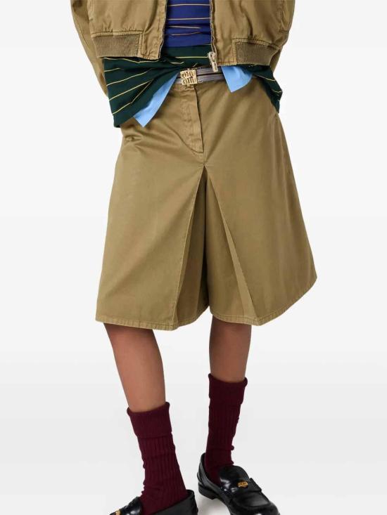  미우미우 스커트 MG238116MSSOOOF0393 Green - MIU MIU