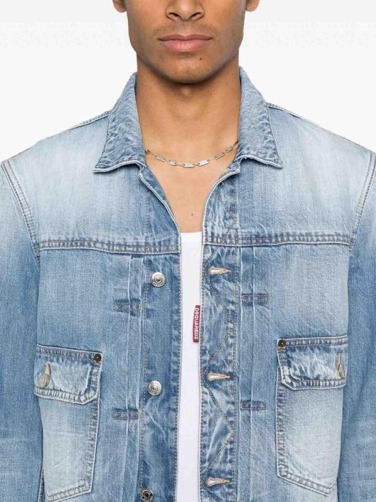  디스퀘어드2 데님 자켓 S71AN0607S30309470 Dark Blue - DSQUARED2