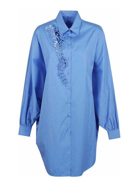  에르마노 설비노 셔츠 D462K385BQP74139 Blue