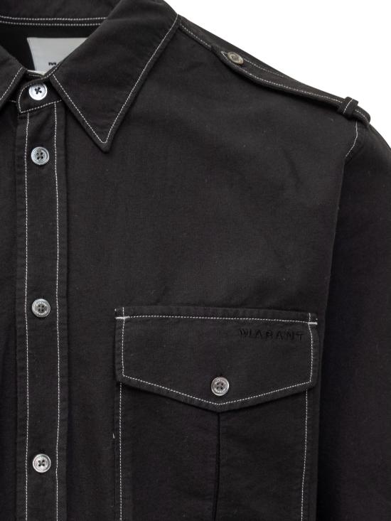 24FW 이자벨마랑 긴팔 셔츠 24ECH0094HBB2I09H 01BK BLACK - ISABEL MARANT