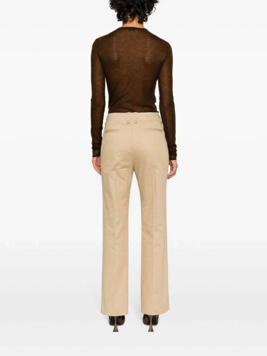  생로랑 스트레이트 팬츠 786680Y1A622965 Beige - SAINT LAURENT