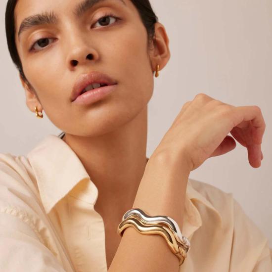  제니 버드 커프스 링크/타이 홀더 올라 팔찌 실버 - JENNY BIRD