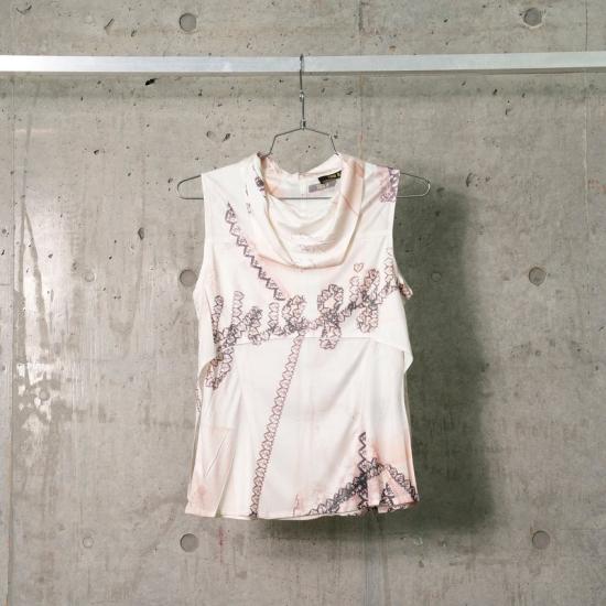 25SS YUEQI QI 민소매 티셔츠 GS010BW BLACK WHITE - OTHER BRANDS