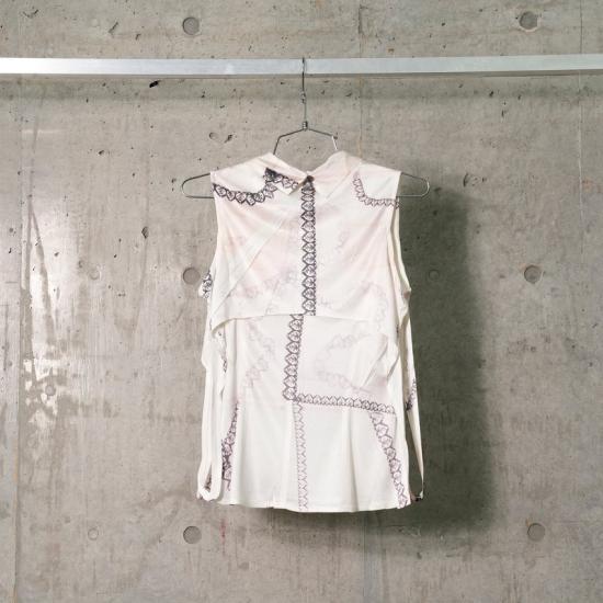 25SS YUEQI QI 민소매 티셔츠 GS010BW BLACK WHITE - OTHER BRANDS