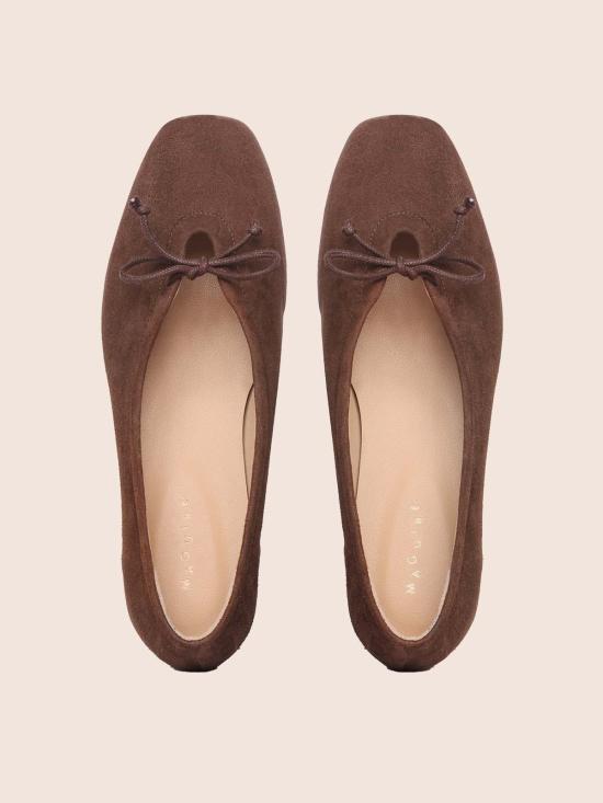  매과이어 뮬/슬리퍼 맥과이어 프라토 발레리나 브라운 스웨이드 - MAGUIRE