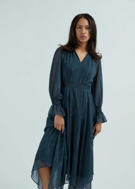  Nora Noh 롱 원피스 노라노 헤링본 드레스 피콕 블루