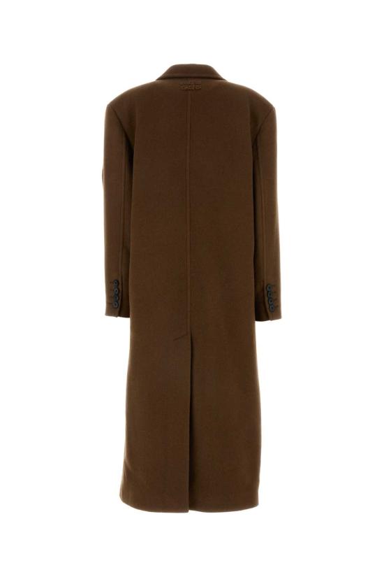 24FW 미우미우 코트 MS2025SOOO15MO F0005 Brown - MIU MIU