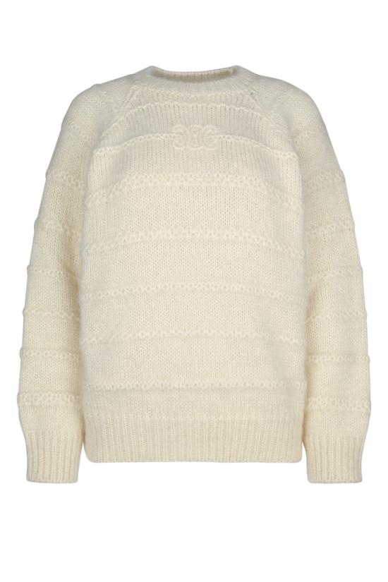 24FW 셀린느 스웨터 2AE3N743X 01OW OFFWHITE