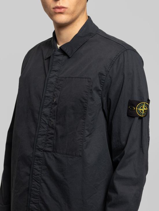 25SS 스톤 아일랜드 수피마 코튼 트윌 스트레치 셔츠 K1S151200033S0010V0020 NAVY DOM - STONE ISLAND