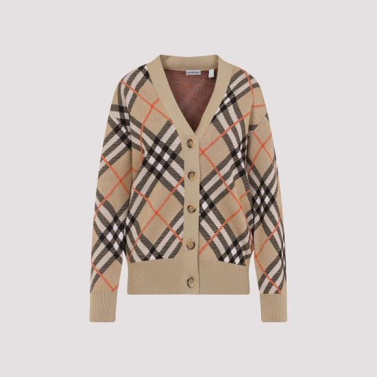 25SS 버버리 가디건 8093491 B9368 SAND IP CHECK NUDE NEUTRALS - BURBERRY
