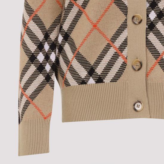 25SS 버버리 가디건 8093491 B9368 SAND IP CHECK NUDE NEUTRALS - BURBERRY