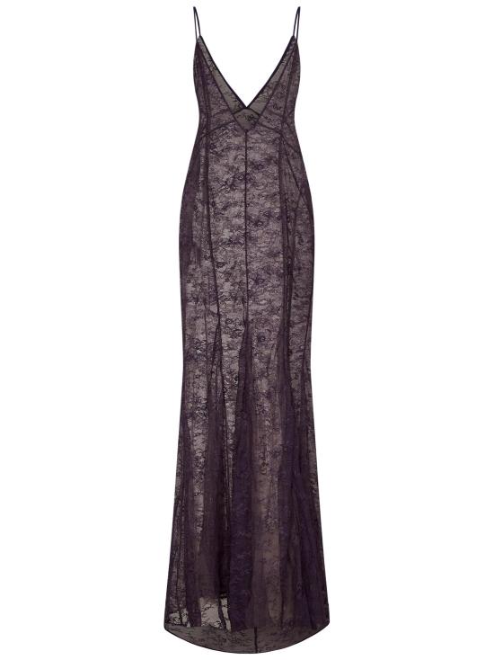 25SS 디 아티코 롱 원피스 250WCW00225PAA083A 851 PURPLE - THE ATTICO