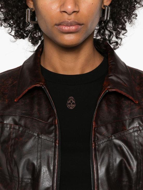 25SS 알렉산더 맥퀸 반팔 티셔츠 819193QLAEH 1000 BLACK - ALEXANDER MCQUEEN