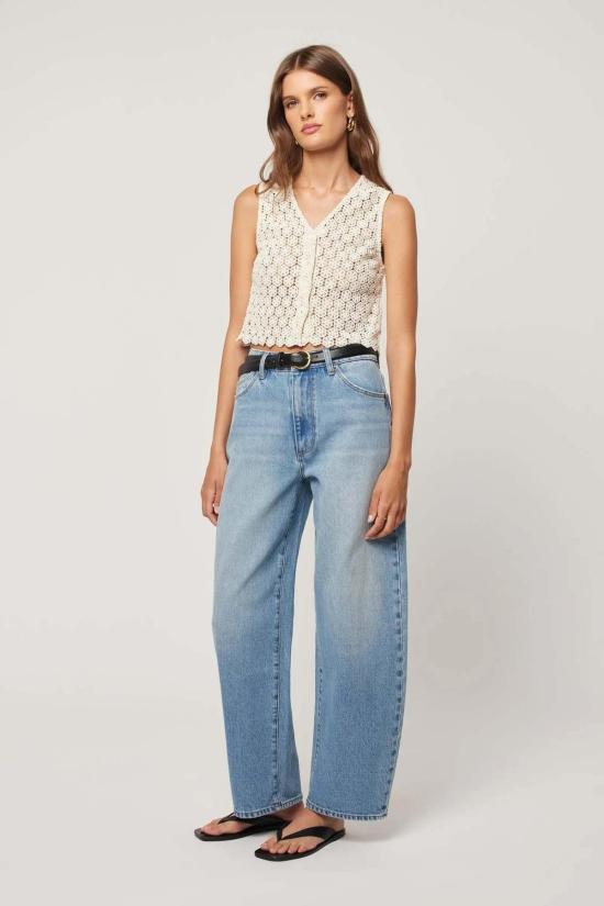  롤라스 데님 팬츠 지지 배럴 진 브래드 블루 - ROLLAS