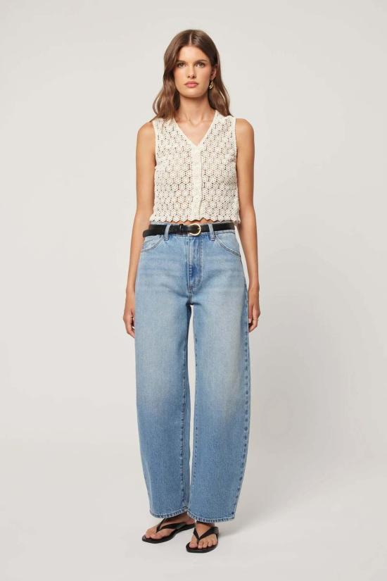  롤라스 데님 팬츠 지지 배럴 진 브래드 블루 - ROLLAS