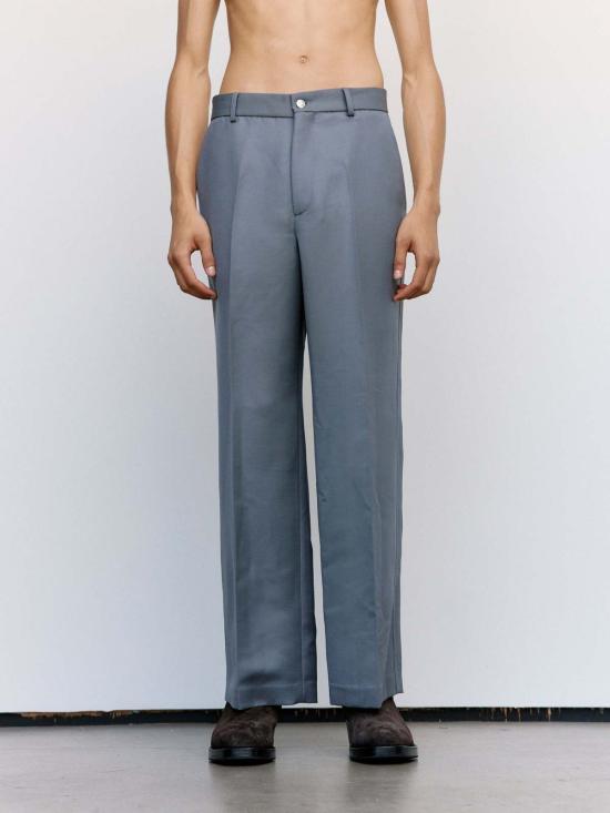  세컨드 레이어 스트레이트 팬츠 세컨드/레이어 주티 트라우저 그레이