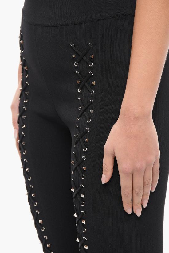  필립 플레인 레깅스 F18C WRT0464 PTE003N 02 Black - PHILIPP PLEIN