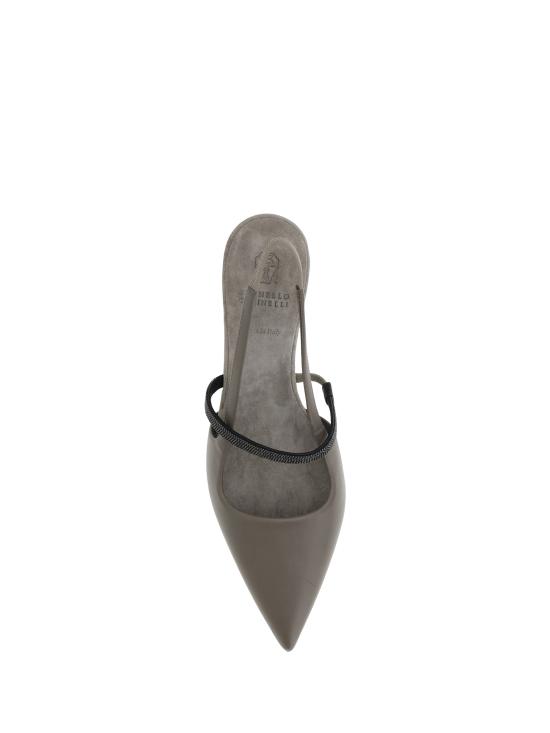 25SS 브루넬로 쿠치넬리 힐/펌프스 MZSKC2715 C5859 GREY - BRUNELLO CUCINELLI