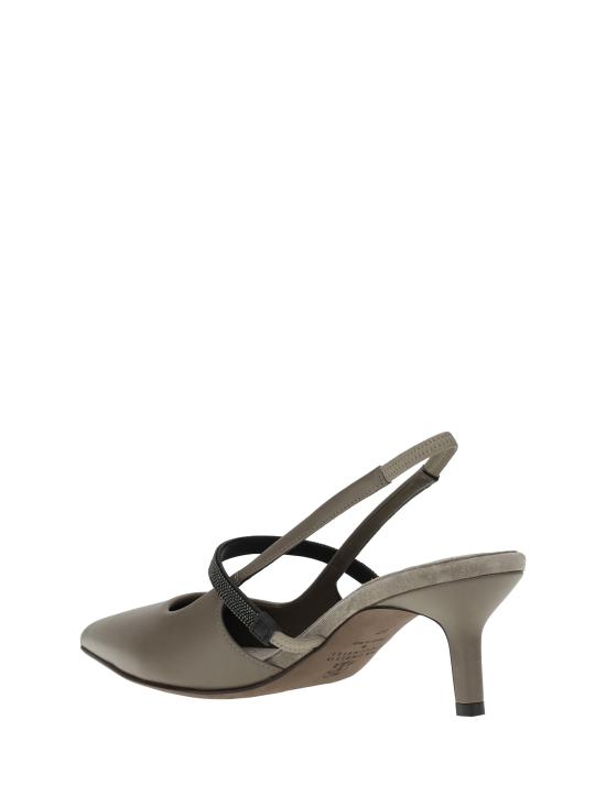 25SS 브루넬로 쿠치넬리 힐/펌프스 MZSKC2715 C5859 GREY - BRUNELLO CUCINELLI