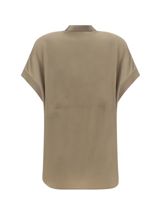 25SS 브루넬로 쿠치넬리 블라우스 M0C59RA915 C2874 BROWN - BRUNELLO CUCINELLI