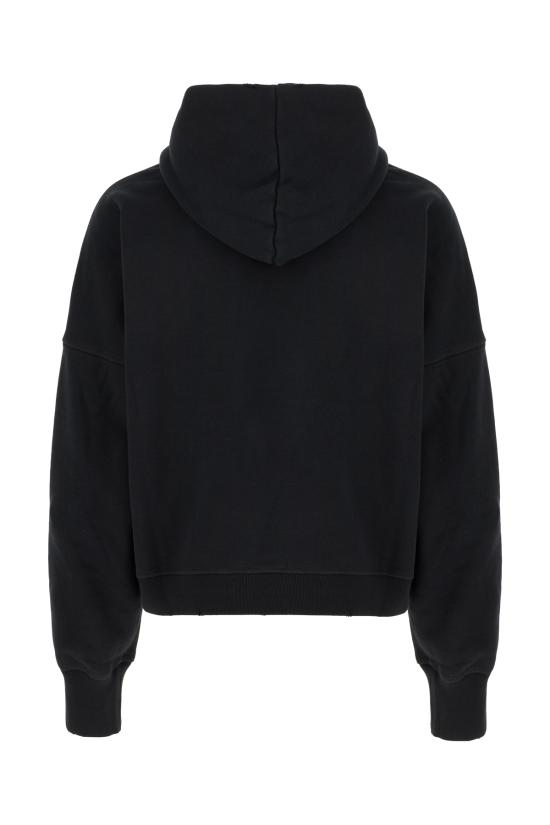 25SS 알렉산더 맥퀸 후드 티셔츠 824548QXACA 1000 BLACK - ALEXANDER MCQUEEN