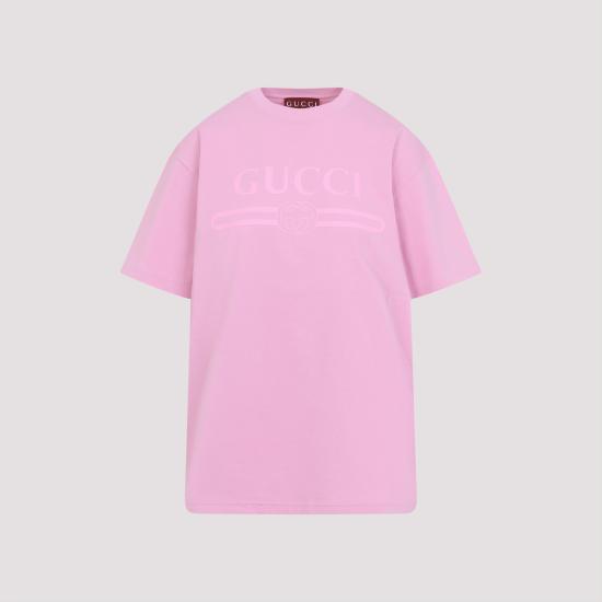 25SS 구찌 프린트 반팔 티셔츠 788093 XJG5R 5967 SMOOTH PINK