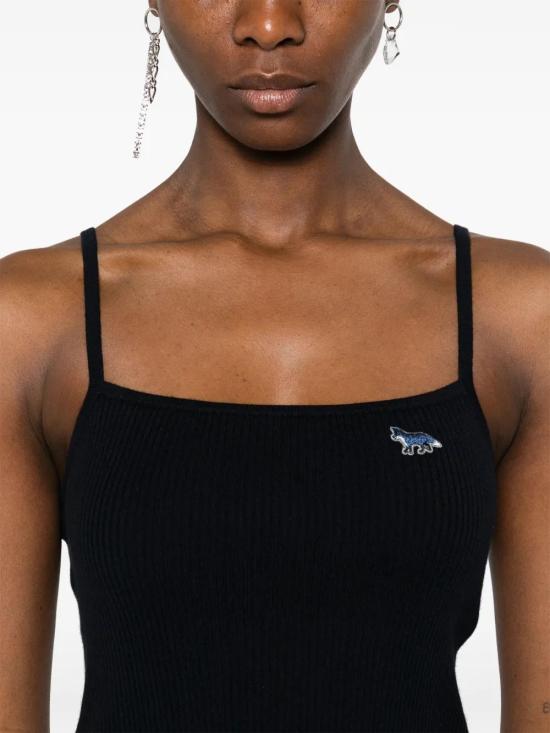 25SS 메종키츠네 민소매 티셔츠 OW00601KT1091 NAVY P480 - MAISON KITSUNE