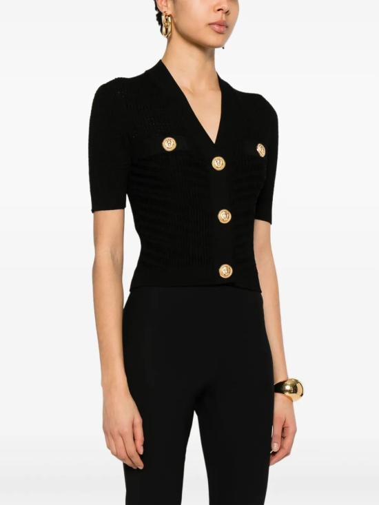 25SS 발망 가디건 EF0KL225KI42 0PA 0PA NOIR - BALMAIN