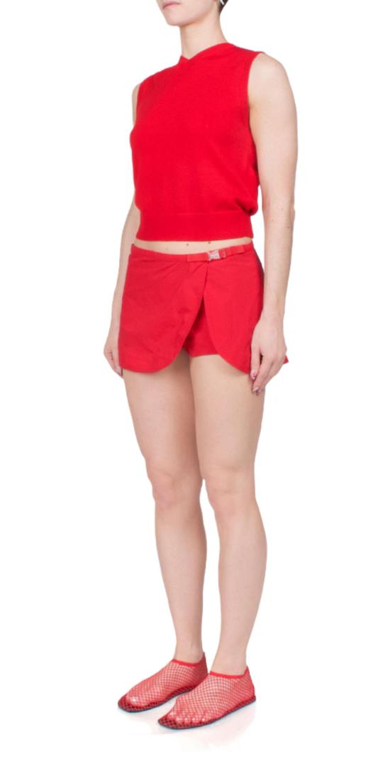  샌디리앙 숏 스커트 샌디 리앙 하이머 스코트 레드 - SANDY LIANG