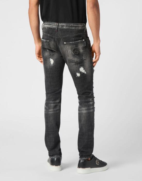 25SS 필립 플레인 데님 팬츠 MDT4011 PDE004N 02 02RX Riot black - PHILIPP PLEIN