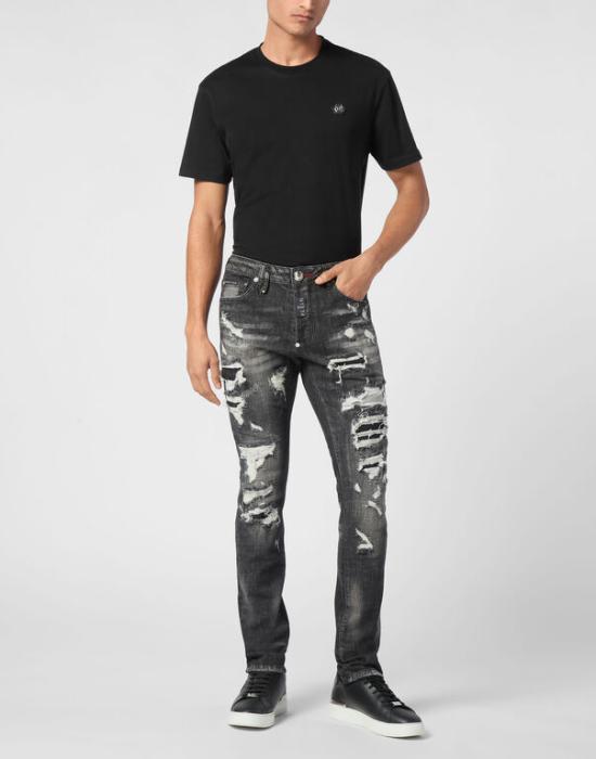 25SS 필립 플레인 데님 팬츠 MDT4011 PDE004N 02 02RX Riot black - PHILIPP PLEIN