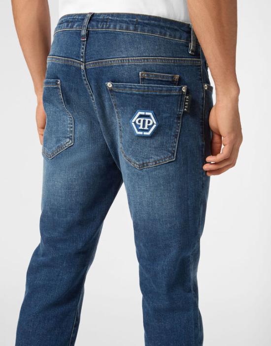 25SS 필립 플레인 데님 팬츠 MDT4011 PDE004N 02 08HS Blue shark - PHILIPP PLEIN