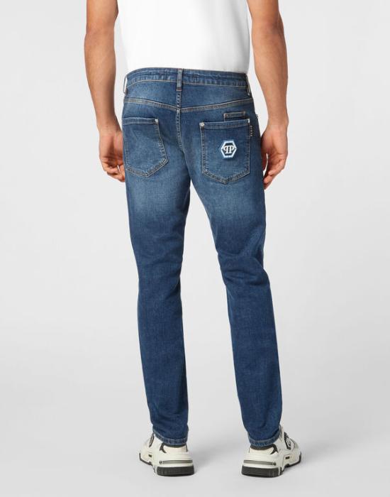 25SS 필립 플레인 데님 팬츠 MDT4011 PDE004N 02 08HS Blue shark - PHILIPP PLEIN