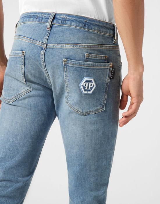 25SS 필립 플레인 데님 팬츠 MDT4011 PDE004N 02 13MI Salt n pepa - PHILIPP PLEIN