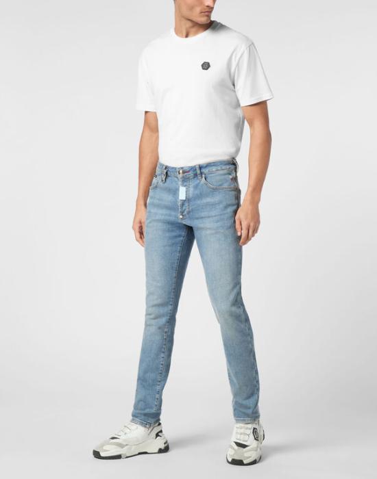 25SS 필립 플레인 데님 팬츠 MDT4011 PDE004N 02 13MI Salt n pepa - PHILIPP PLEIN