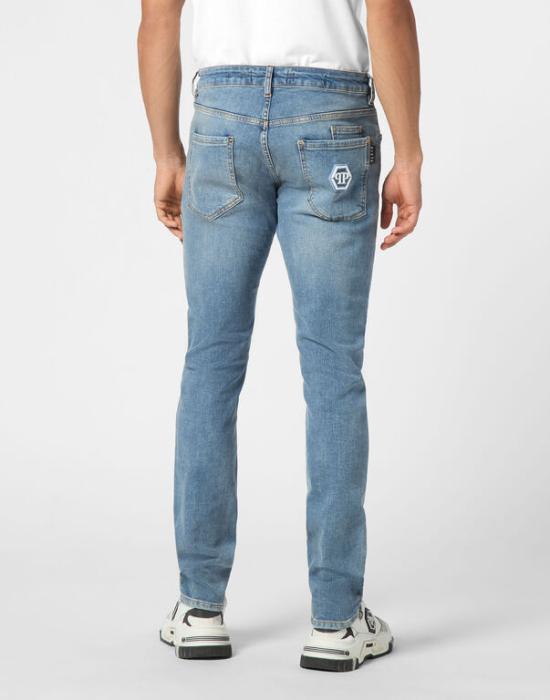 25SS 필립 플레인 데님 팬츠 MDT4011 PDE004N 02 13MI Salt n pepa - PHILIPP PLEIN