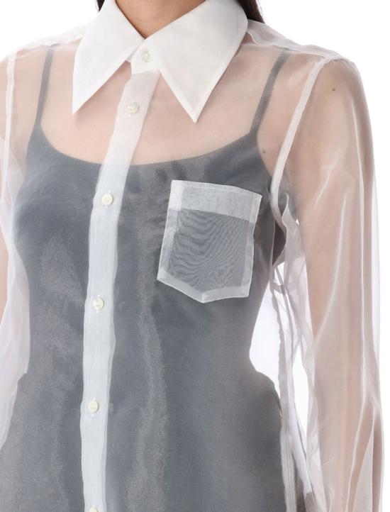 25SS Comme Des Garçons Woman 블라우스 25PGOB016051 2 WHITE - COMME DES GARCONS