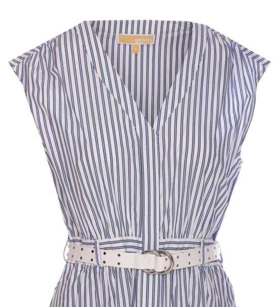 25SS 마이클 코어스 미디 원피스 MS5830KHJ7409 BLUE - MICHAEL KORS