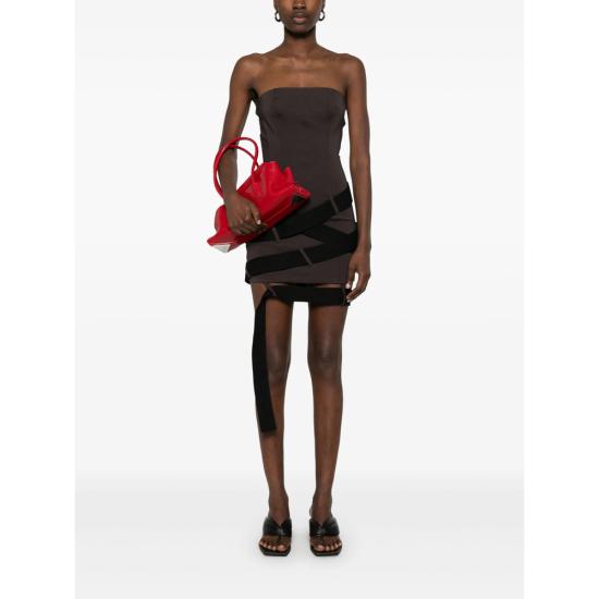 25SS 디 아티코 숏 원피스 250WCA00425 VVV096AA 204 BROWN - THE ATTICO