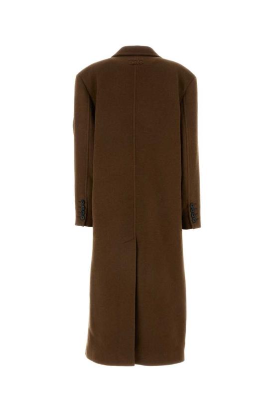 24FW 미우미우 코트 MS2025SOOO15MO F0005 BROWN - MIU MIU