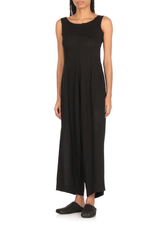 25SS 와이즈 요지 야마모토 롱 원피스 YPD052023 Black - Y’S YOHJI YAMAMOTO