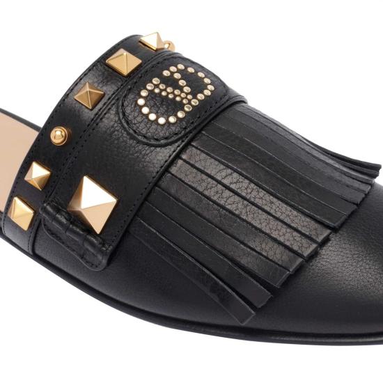 25SS 발렌티노 가라바니 뮬/슬리퍼 S0LP4ZQF0NO Black - VALENTINO GARAVANI