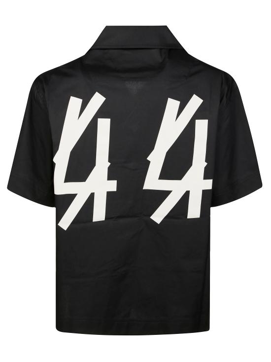 25SS 44레이블 반팔 티셔츠 B0030563 FA579 P396 NERO - 44 LABEL