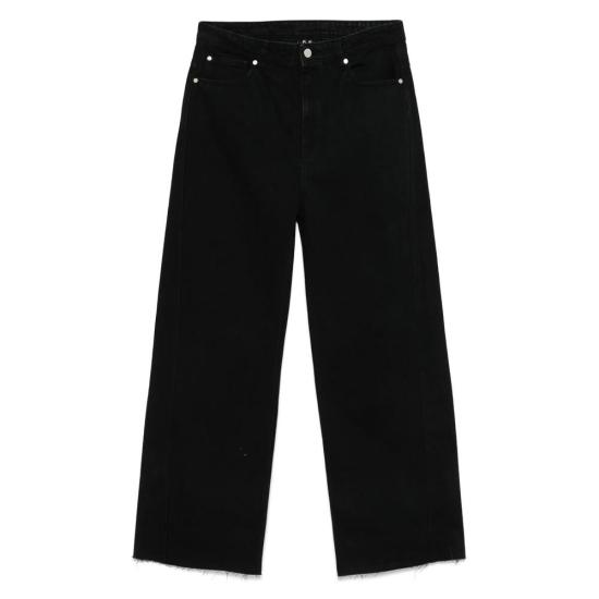 25SS 44레이블 스트레이트 팬츠 B0030574 FA577 099 NERO