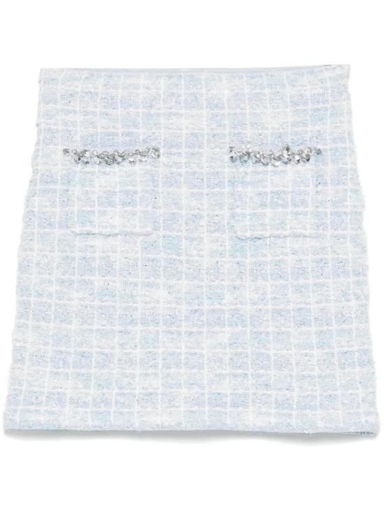 25SS 셀프 포트레이트 숏 스커트 SS25014SKBL BLUE