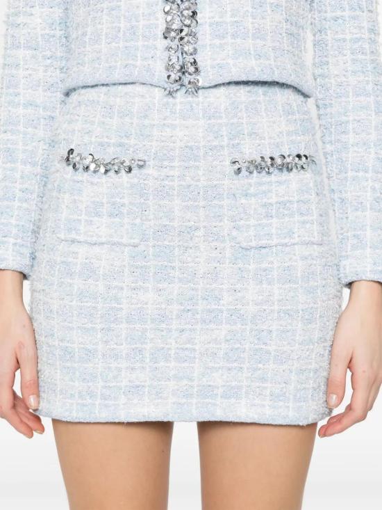 25SS 셀프 포트레이트 숏 스커트 SS25014SKBL BLUE - SELF PORTRAIT